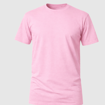 Camiseta 100% algodão 30.1 Premium - Rosa Bebê