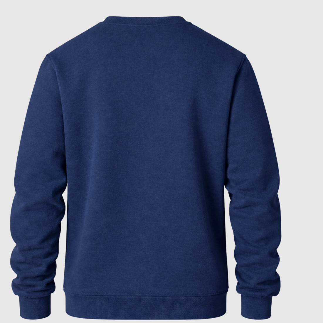 Blusa Moletom Gola Redonda Premium - Azul Marinho