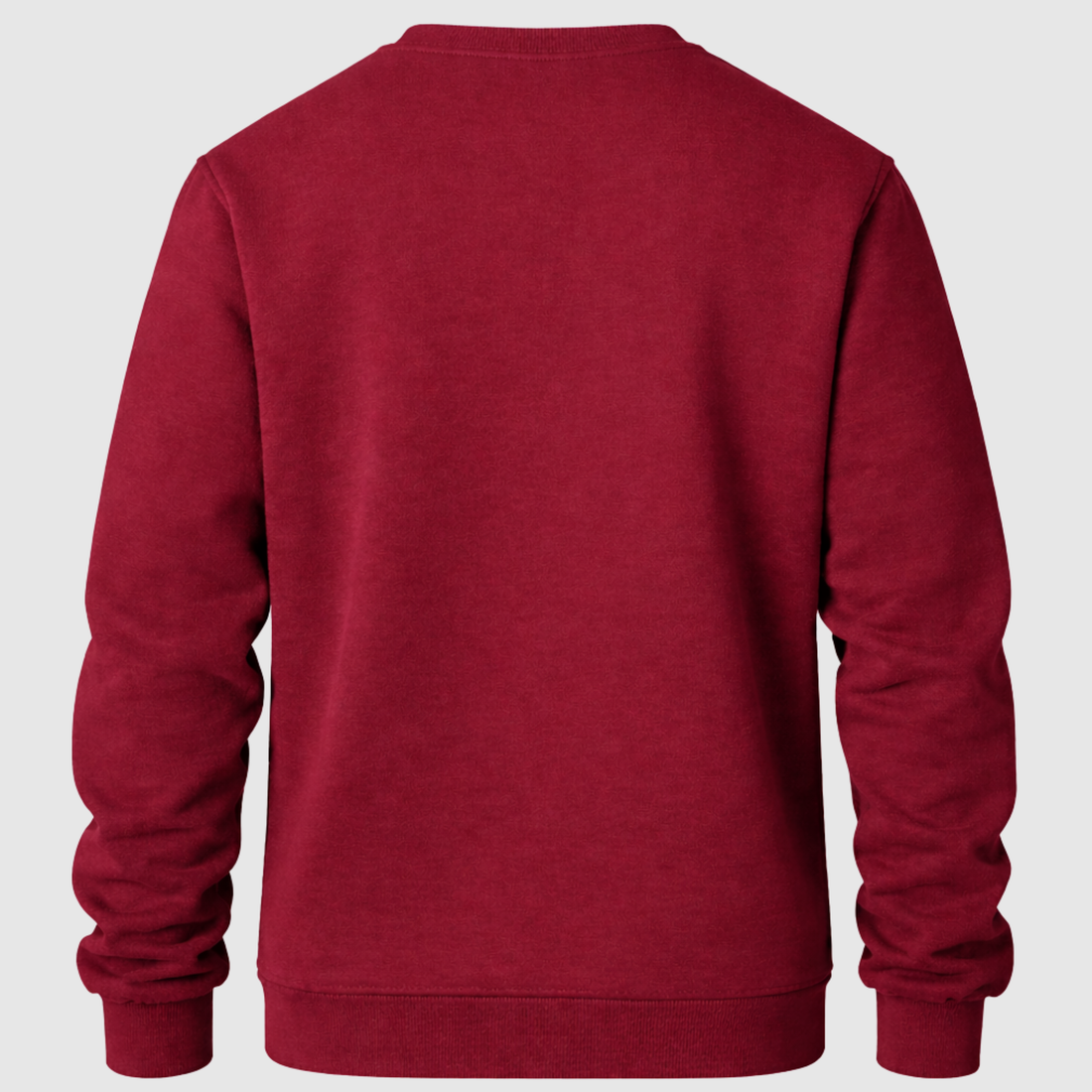 Blusa Moletom Gola Redonda Premium - Bordô