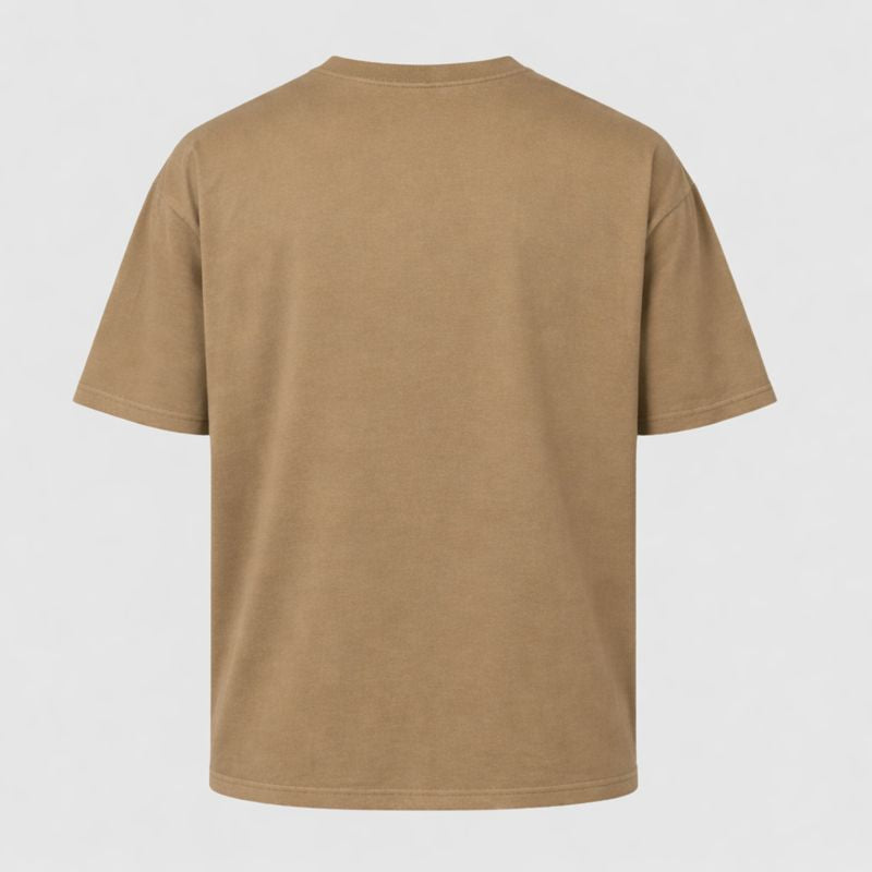 Camiseta Oversized 100% algodão 30.1 Premium - Cáqui