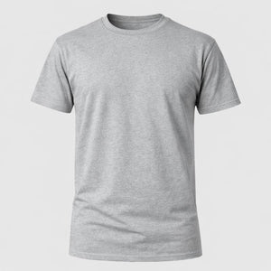 Camiseta 100% algodão 30.1 Premium - Cinza Mescla