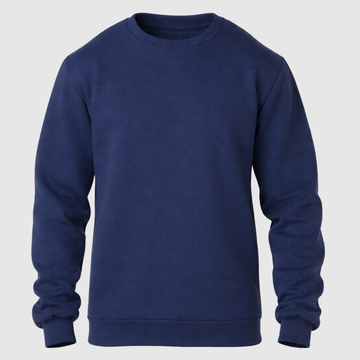 Blusa Moletom Gola Redonda Premium - Azul Marinho