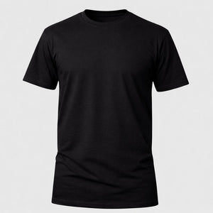 Camiseta 100% algodão 30.1 Plus Size - Preto