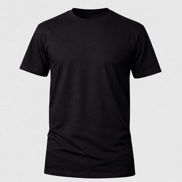 Camiseta 100% algodão 30.1 Plus Size - Preto