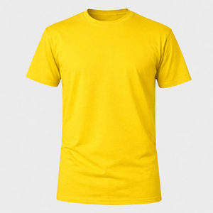 Camiseta 100% algodão 30.1 Premium - Amarelo Bandeira