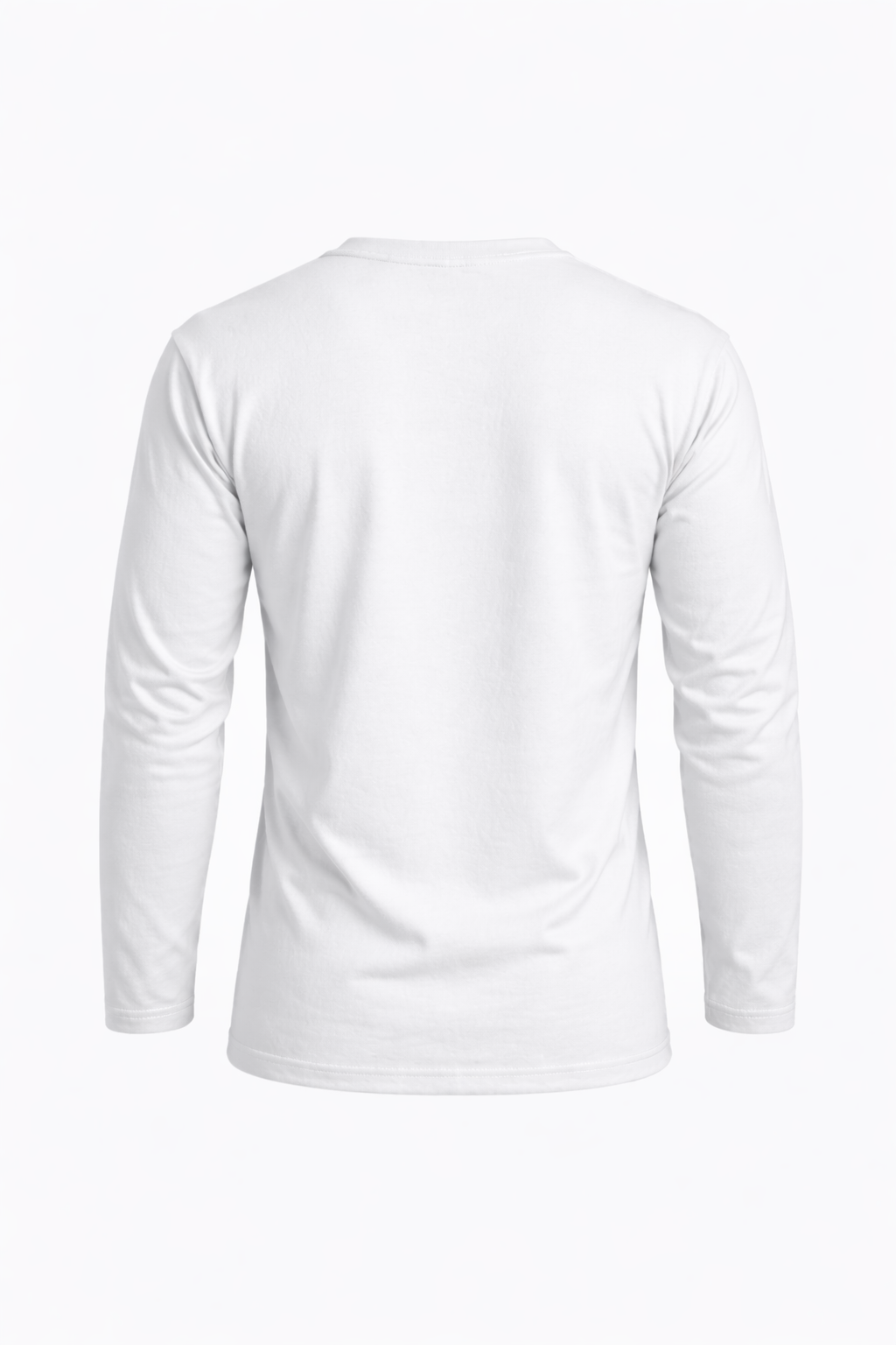 Camiseta Manga Longa 100% algodão 30.1 Premium - Branca